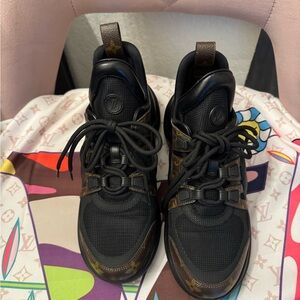 Louis Vuitton Black and Brown Sneakers